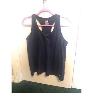 Navy razor back tank